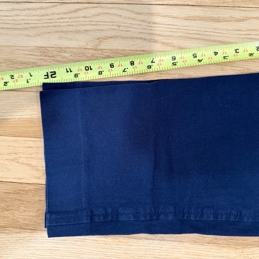 Lilly Pulitzer Womens Size 6 Navy Blue Stretch Cotton Blend Straight Leg Pants - Picture 3 of 9